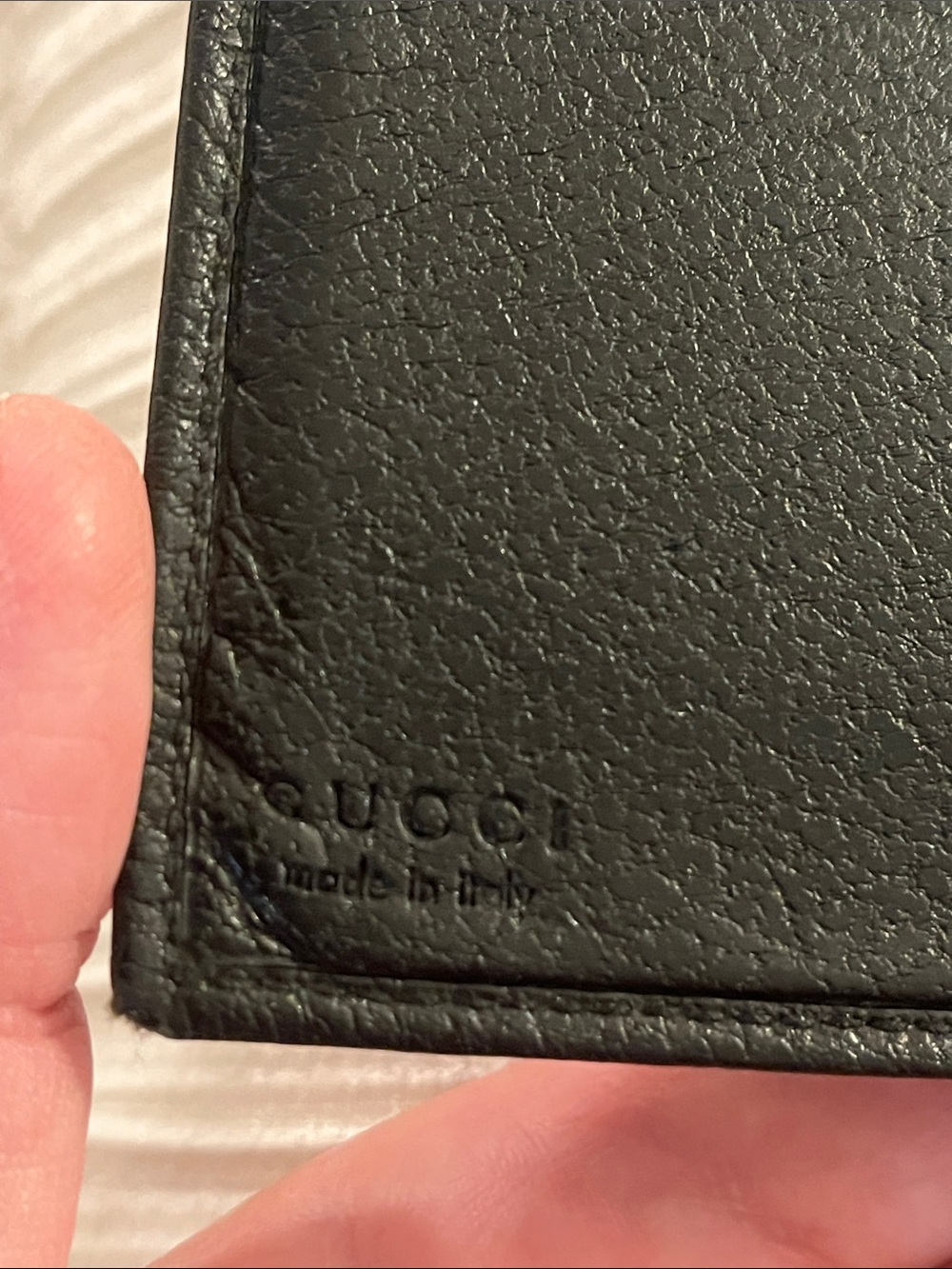 Vintage Gucci Black Leather Long Wallet with Gold D-Ring - Picture 4 of 13